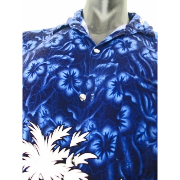 Mango Hawaiian Tropical Island Camp Shirt Sz XXL, Polyester - Picture 1 of 10